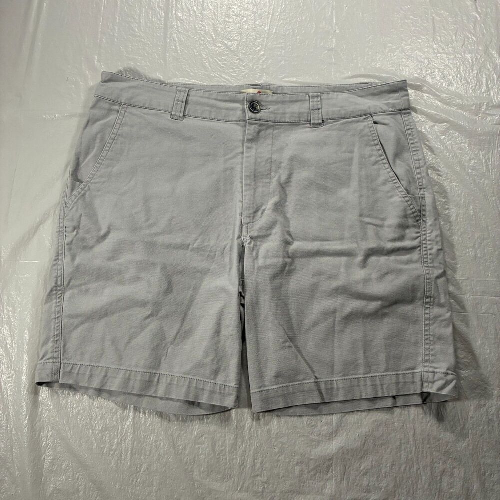 Marine Layer Chino Shorts Mens 34x7 Gray Preppy Canvas Stretch Outdoors